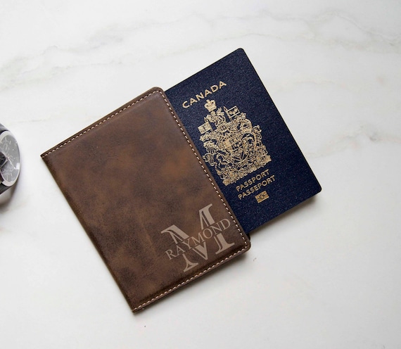 engraved passport cover