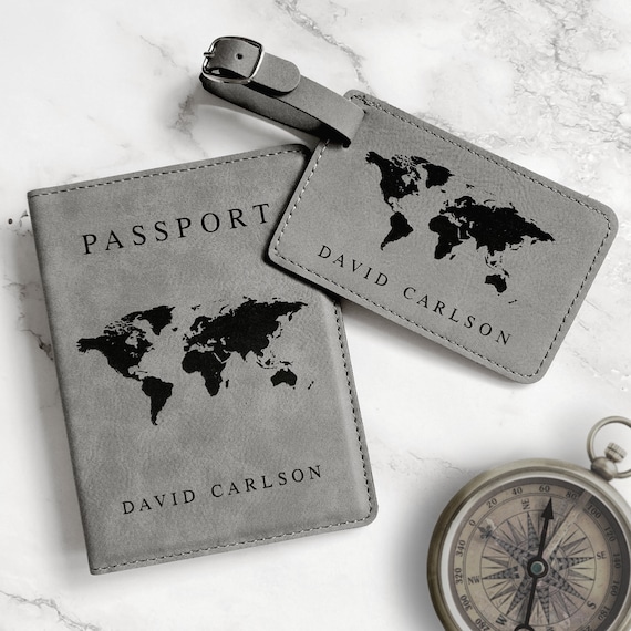 engraved passport cover