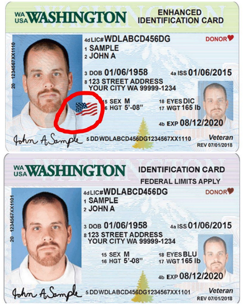 enhanced id vs passport card