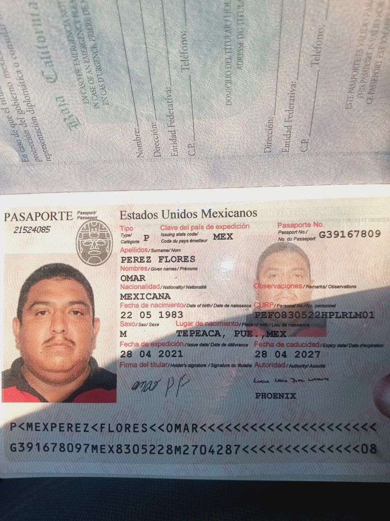 estados unidos mexicanos passport