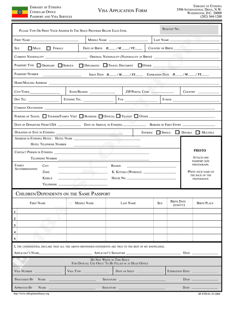 ethiopian embassy passport renewal usa