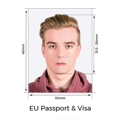 eu passport photo size