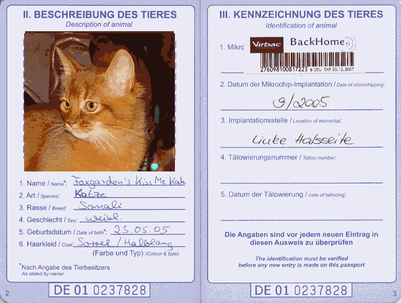 european pet passport