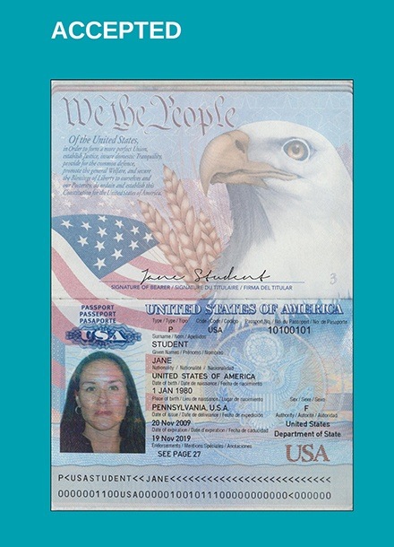 example of a us passport