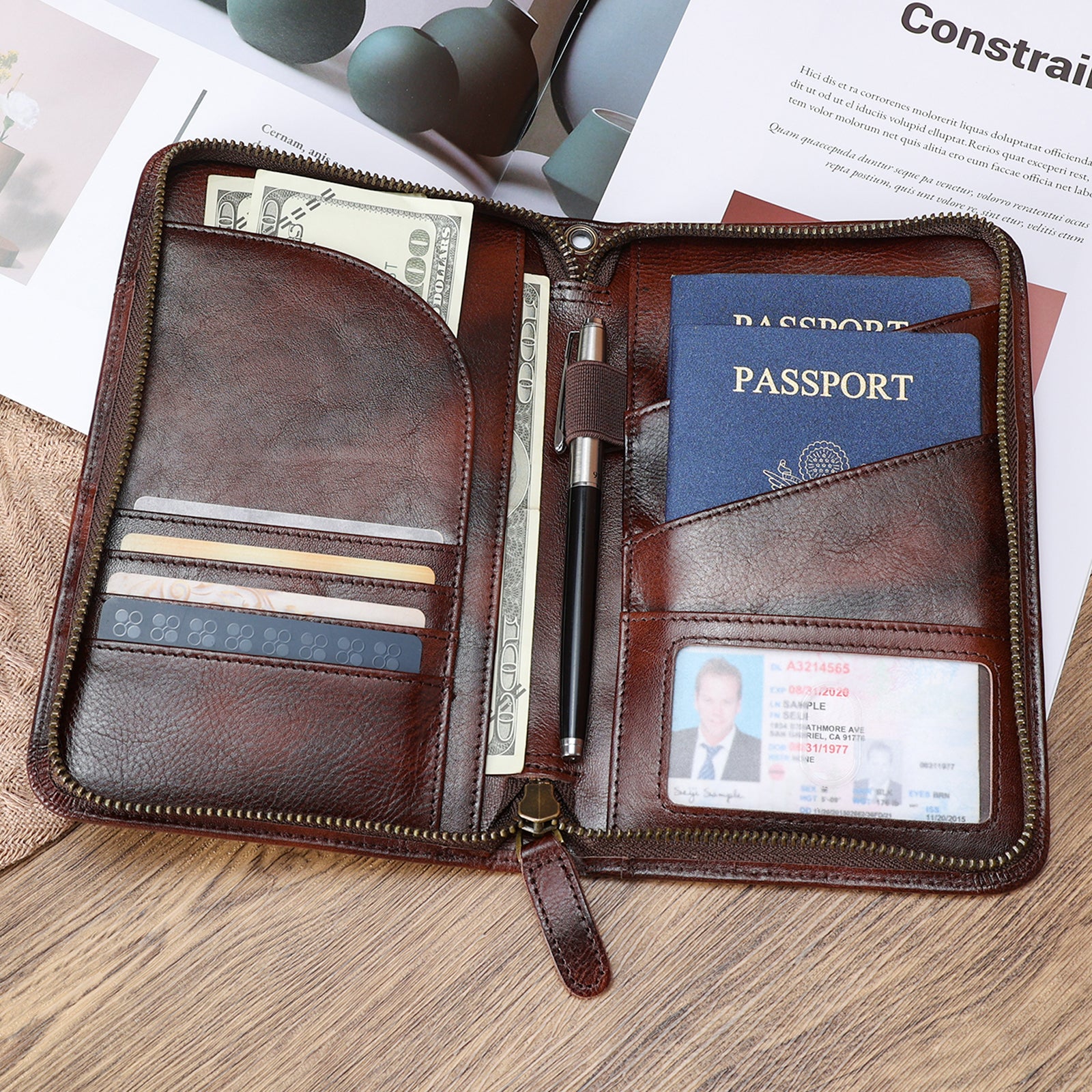 family passport wallet