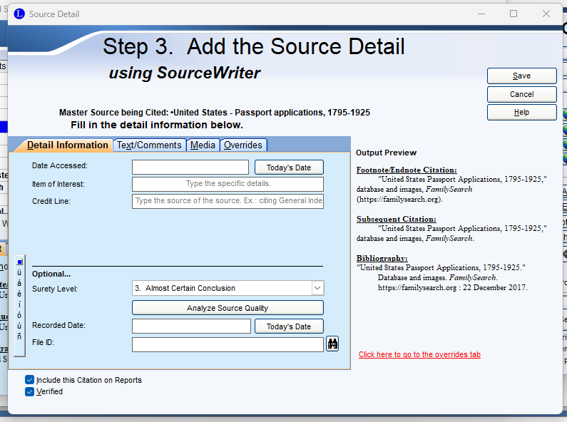 familysearch passport applications