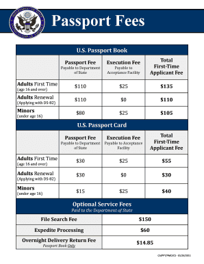 fee for us passport