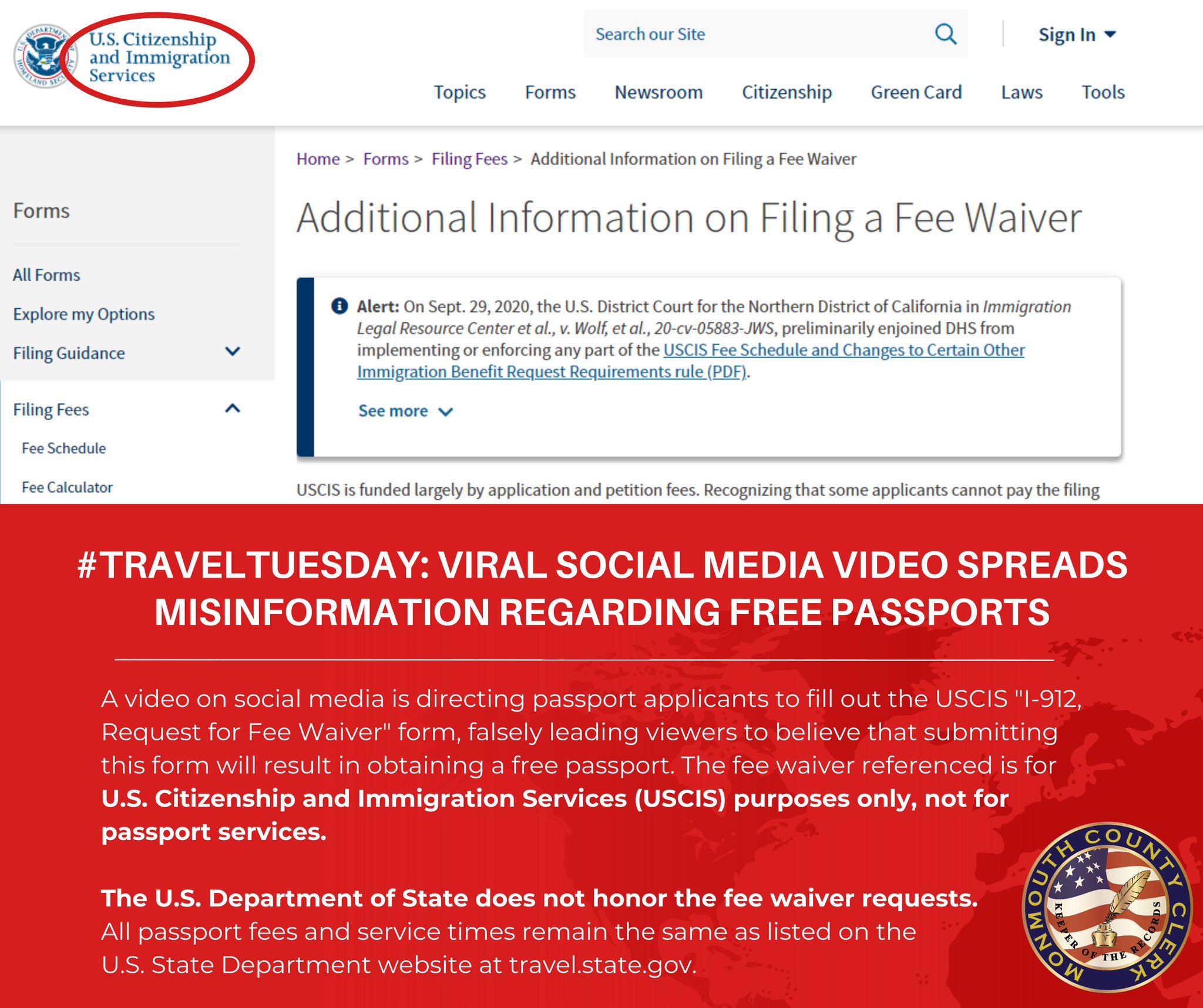 fee waiver for passport