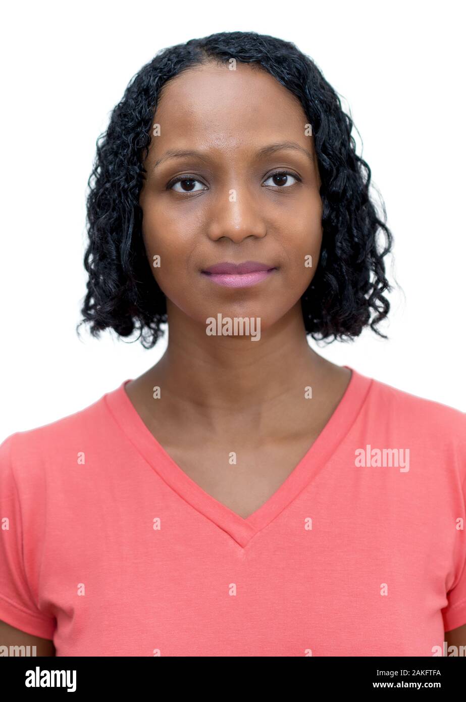 female passport photo sample