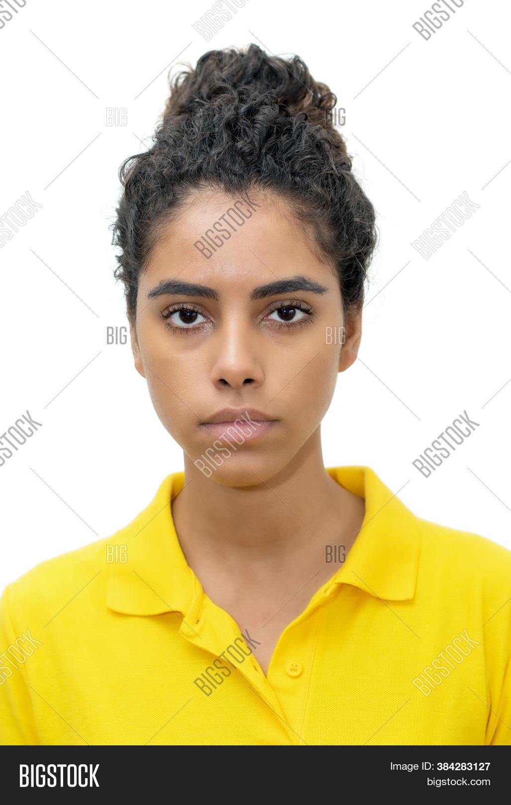 female passport picture