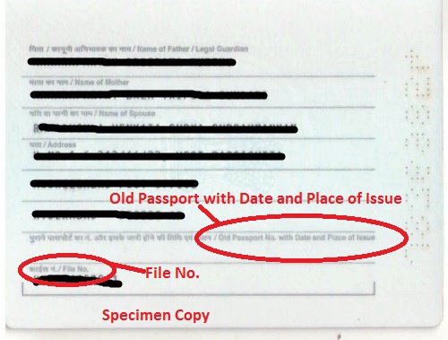 file number in passport