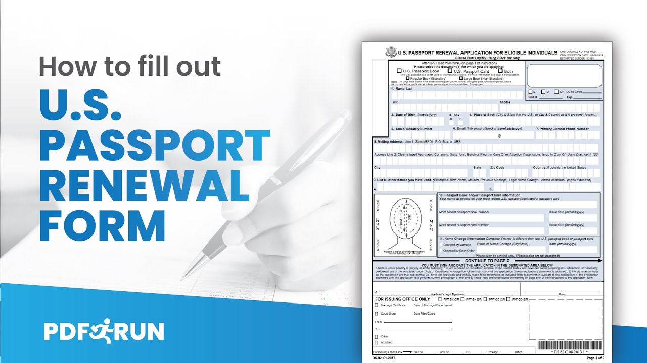 fillable passport renewal form