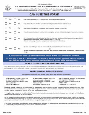 fillable passport renewal form