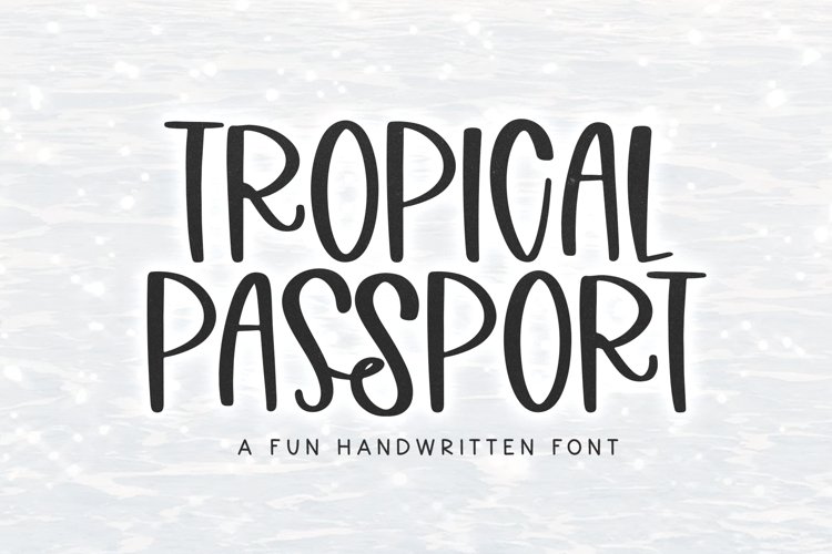 font for passport