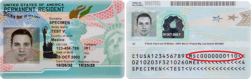 foreign passport i-551 stamp