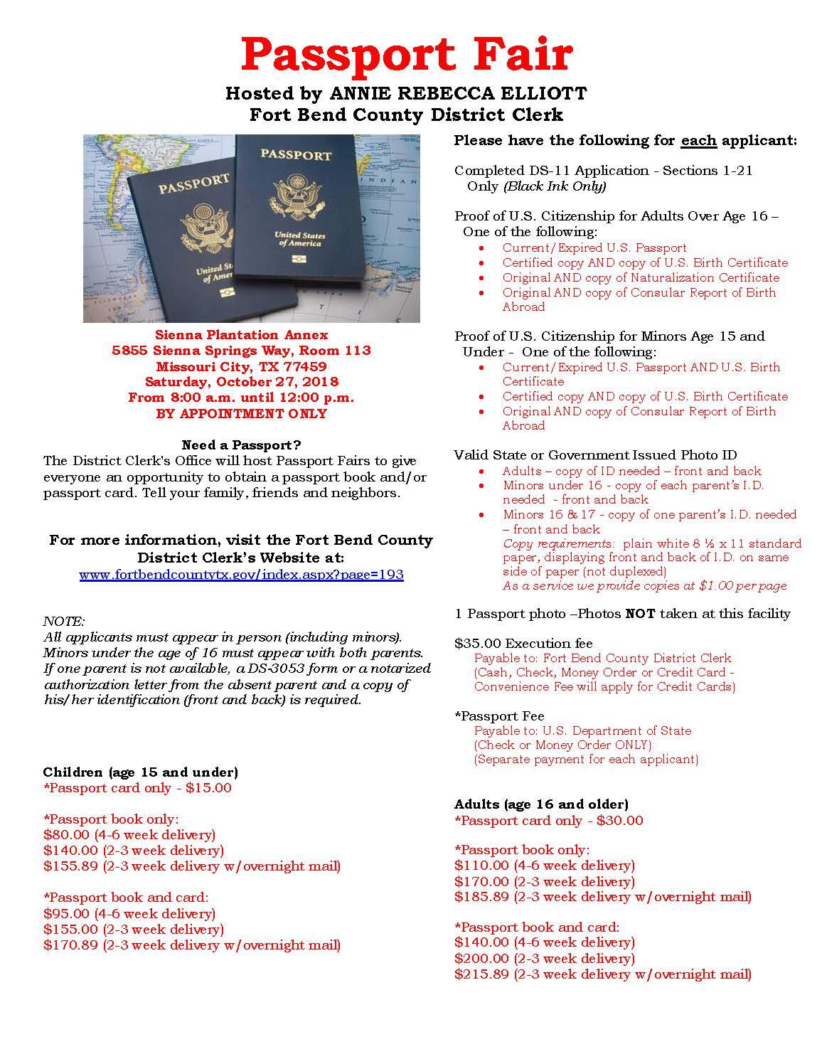 fort bend county passport