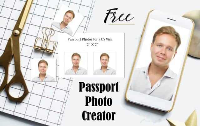 free online passport size photo maker