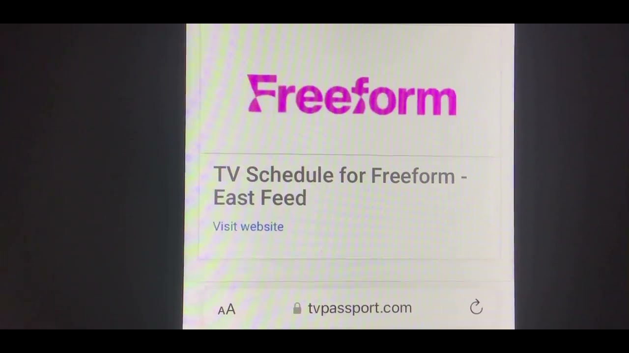 freeform schedule tv passport