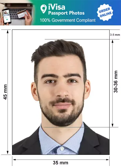 french passport photo size