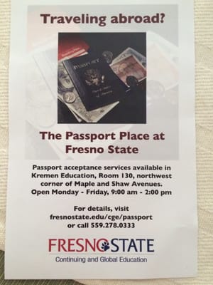 fresno state passport office