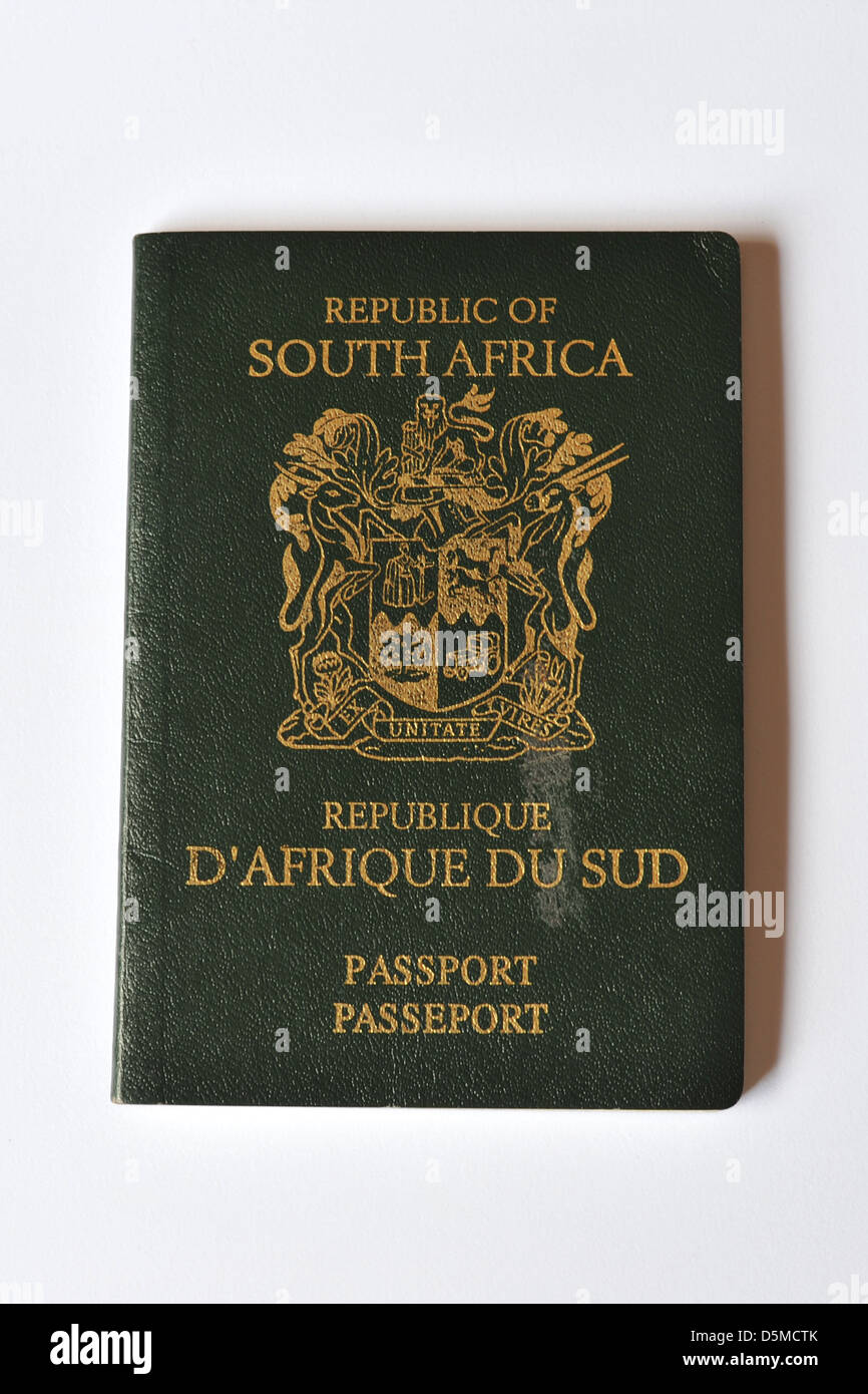 front of a passport