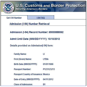 fsm passport with form i-94