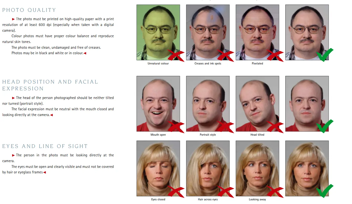 german passport photo guidelines