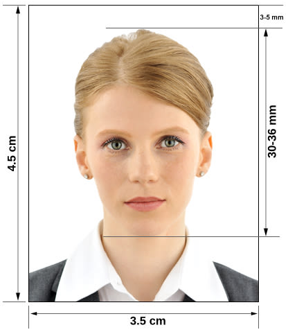 german passport photo size