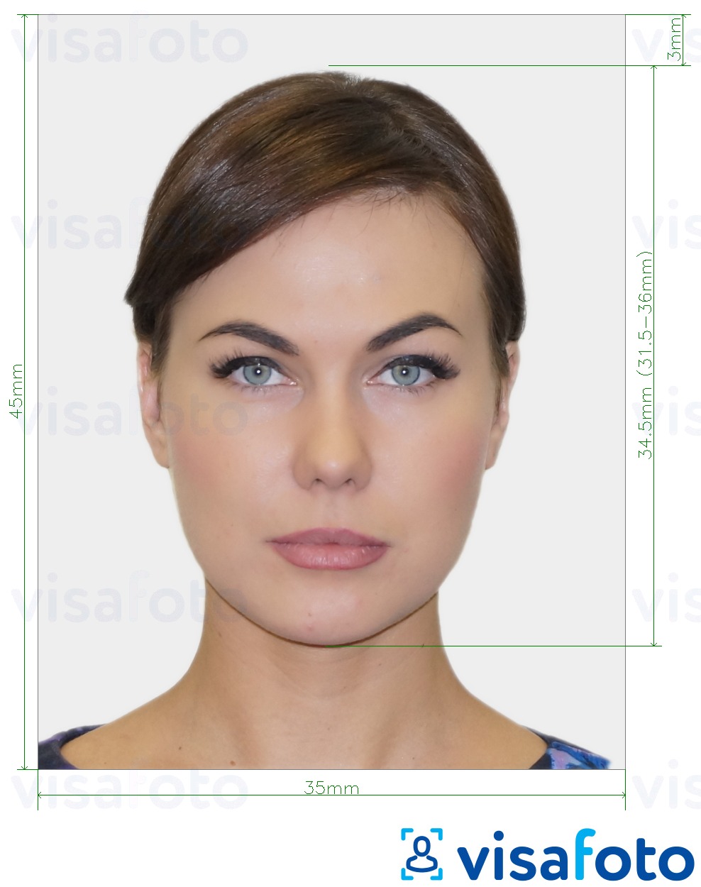 german passport photo size