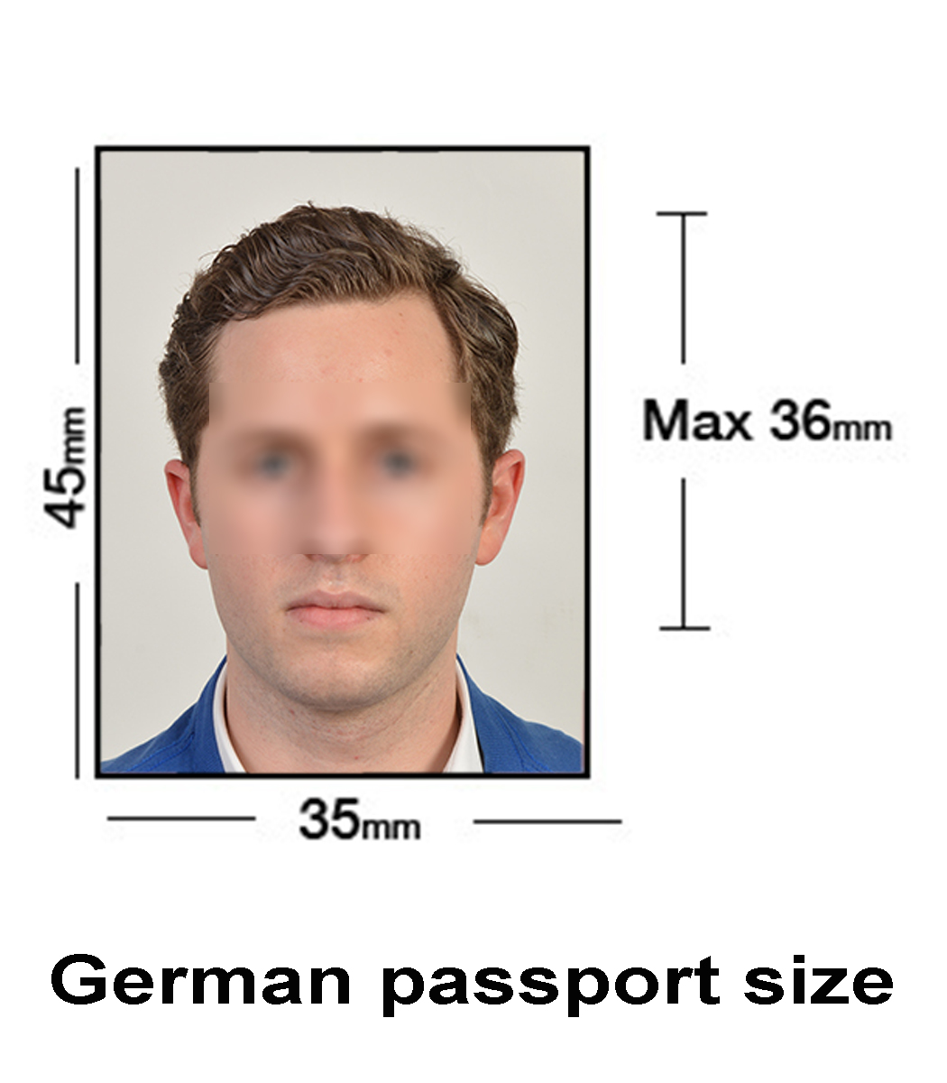 german passport photo specifications