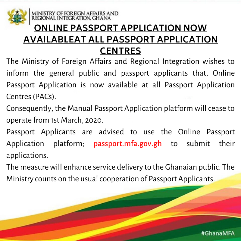 ghana passport online application