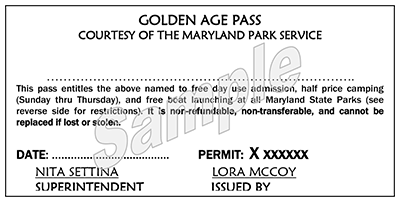 golden age passport lifetime admission permit