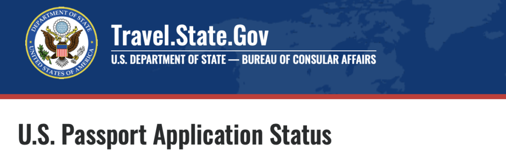 gov passport status