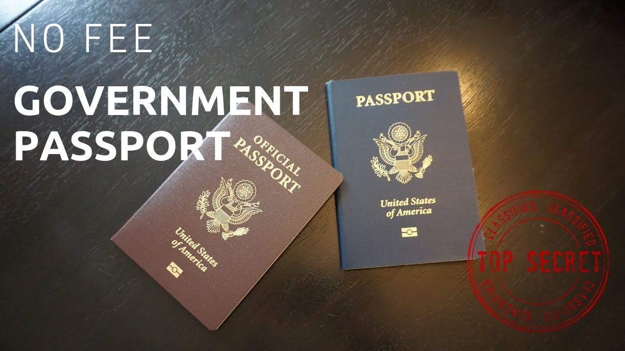 government fee passport