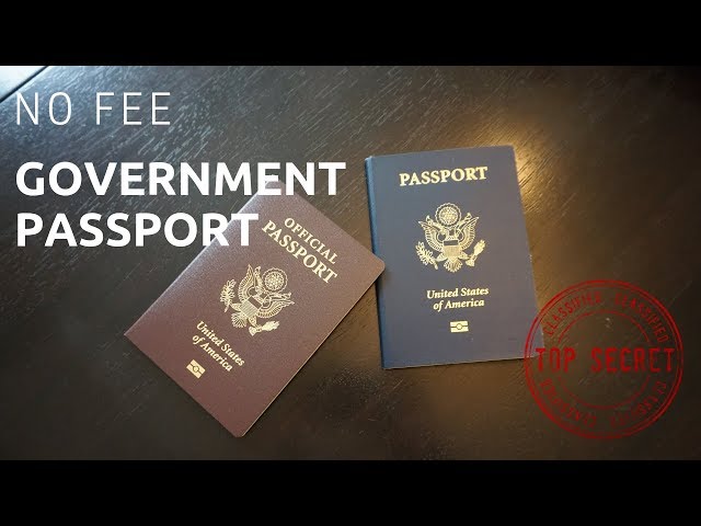 government passport fees