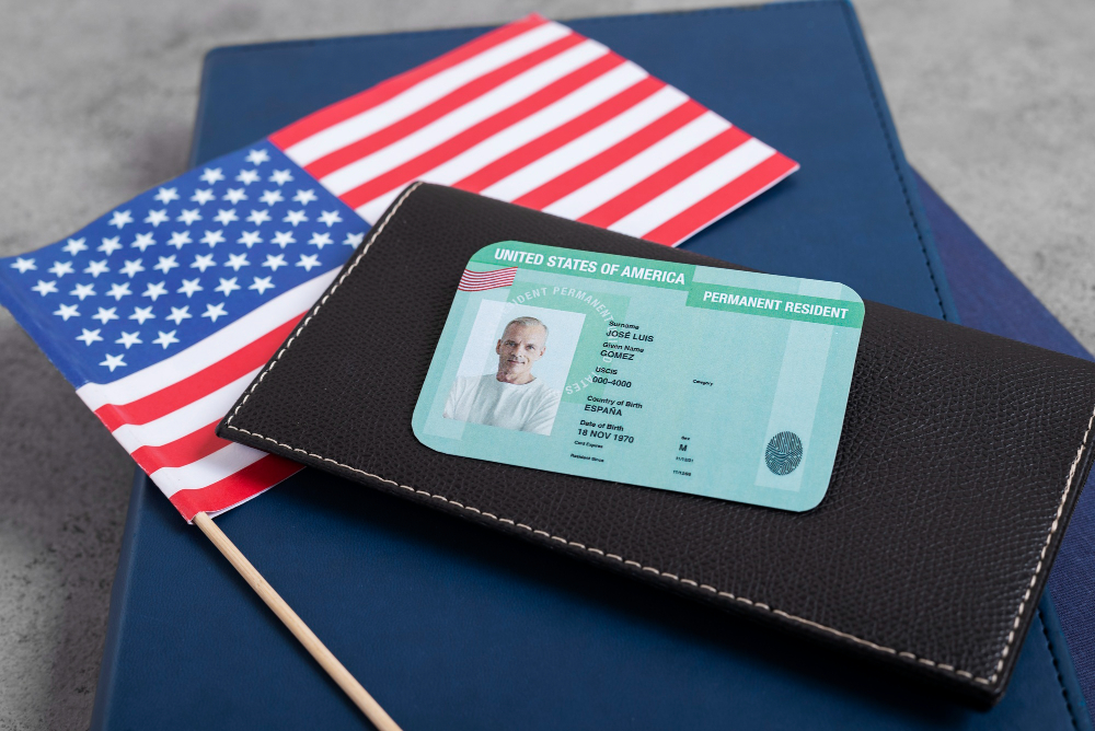 green card in passport