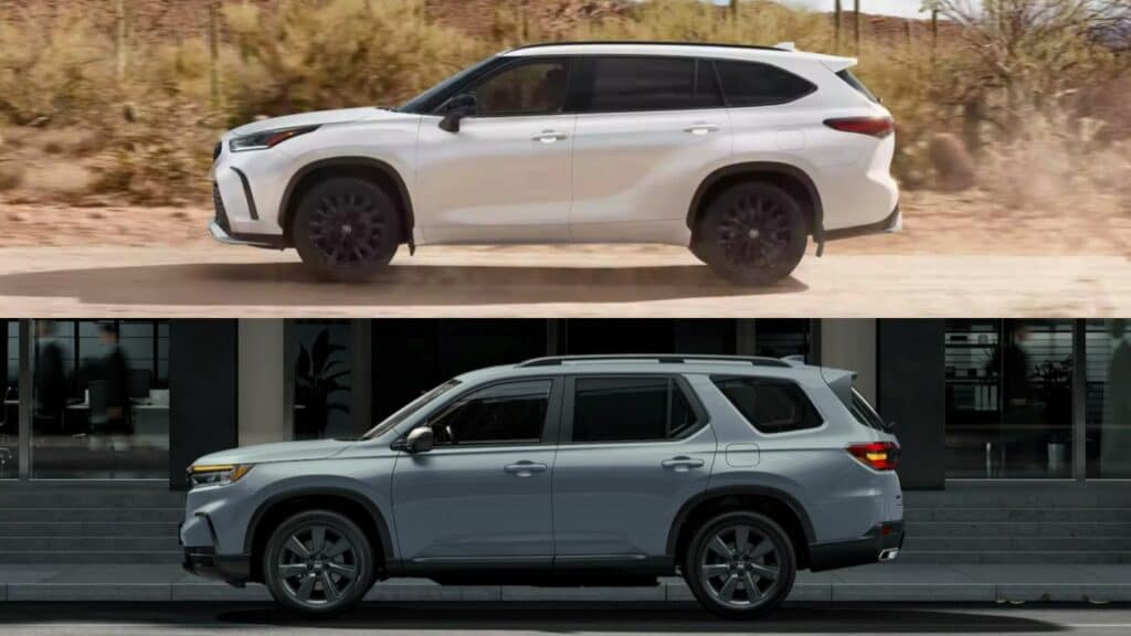 honda passport vs toyota highlander specs