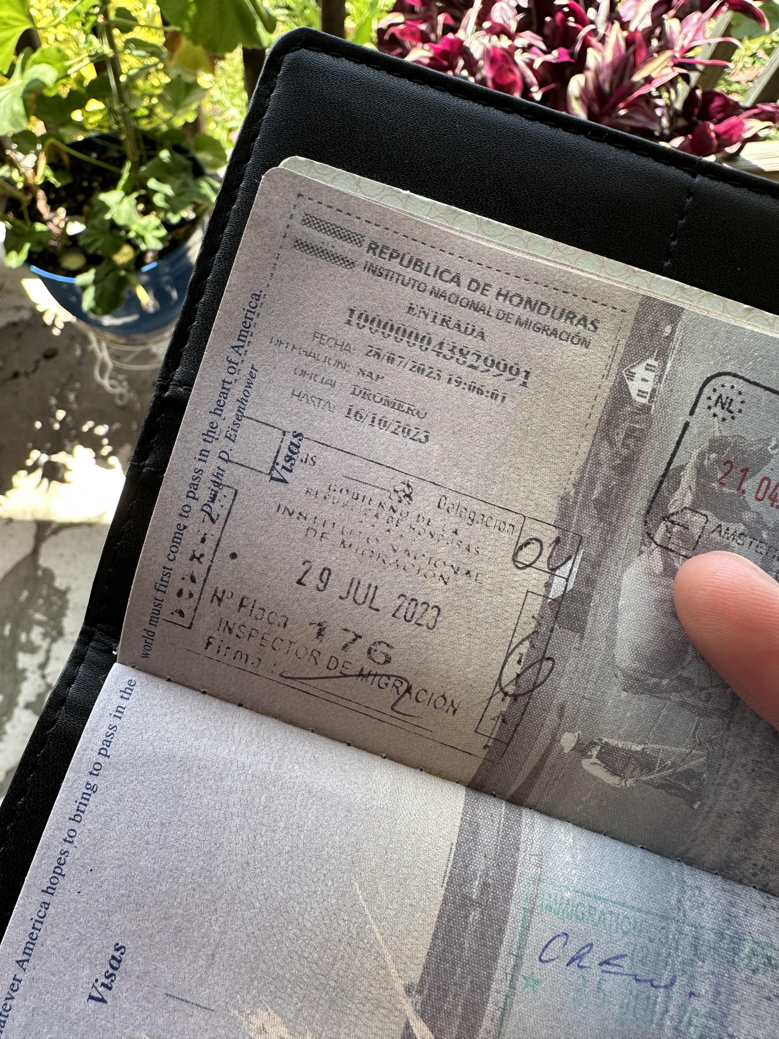 honduran passport