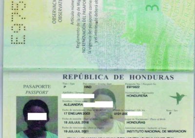 honduras passport appointment