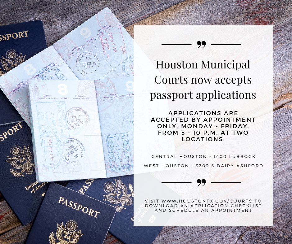 houston passport appointment