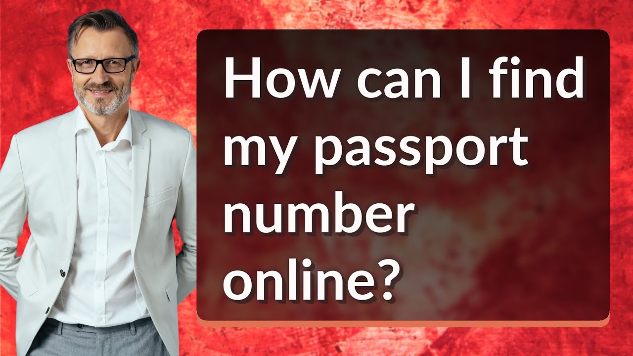 how can i find my passport number online