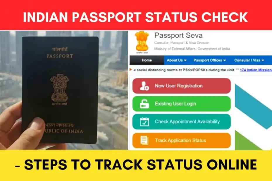 how check passport status online