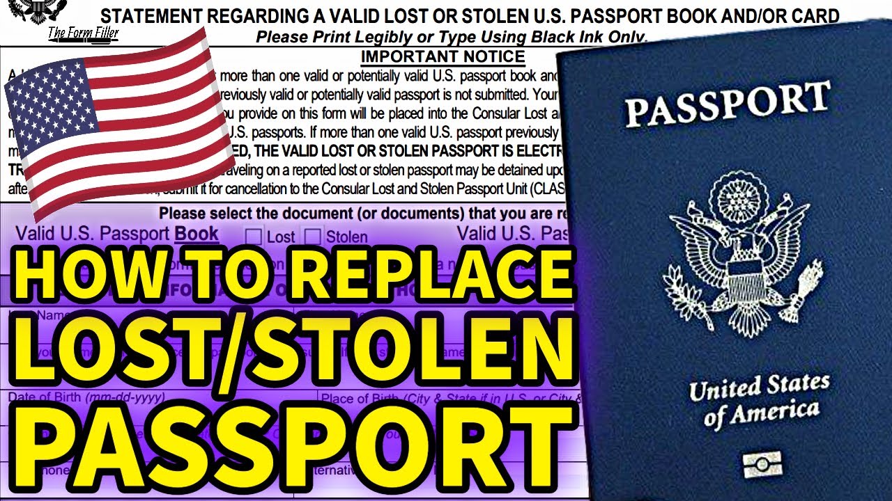 how do i replace a lost passport