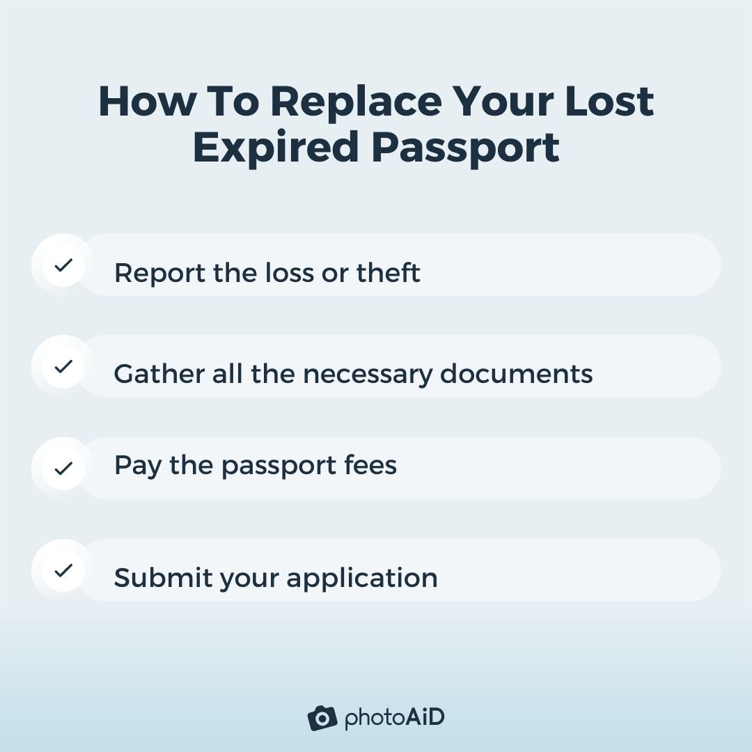 how do i replace a lost passport