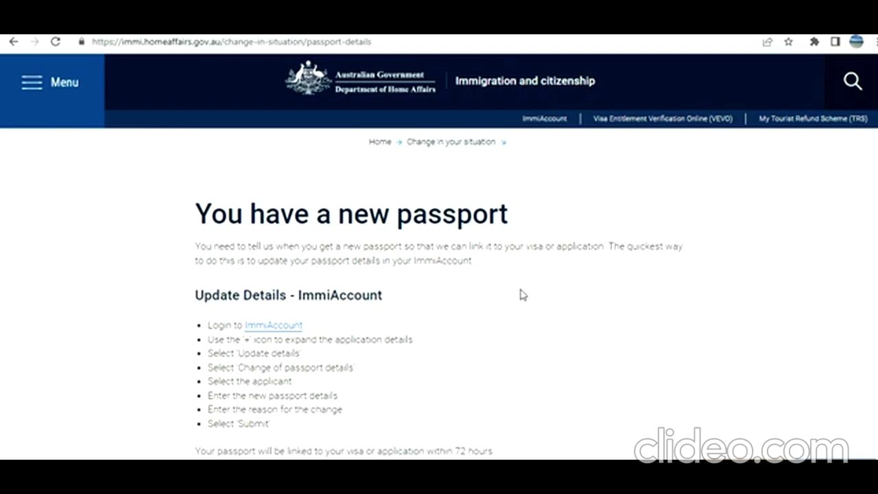 how do i update my passport