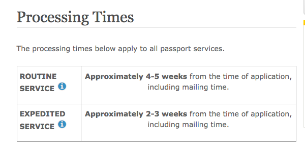 how long does a passport take to renew