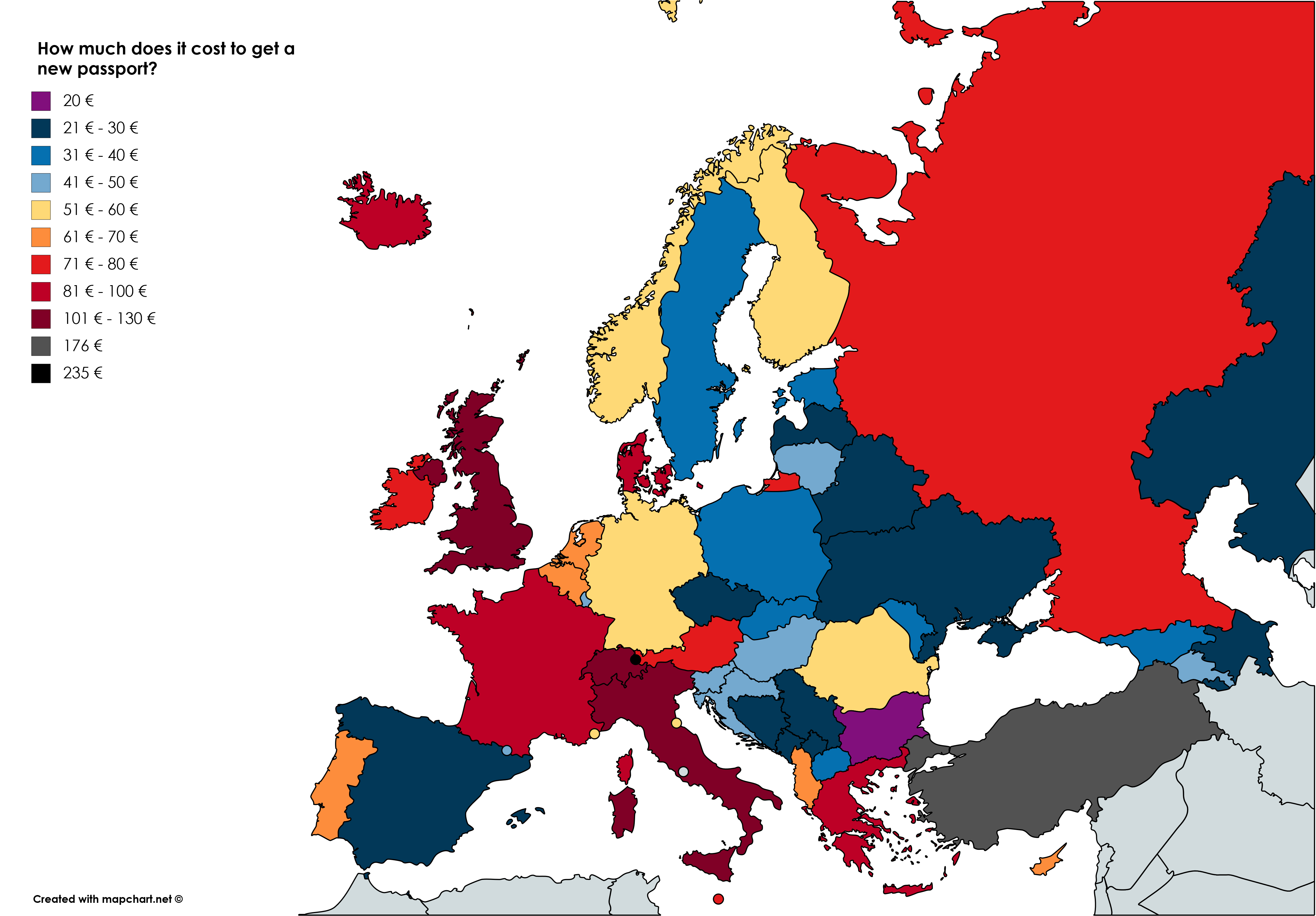 how much does a new passport cost