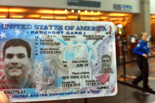 how much is a us passport card