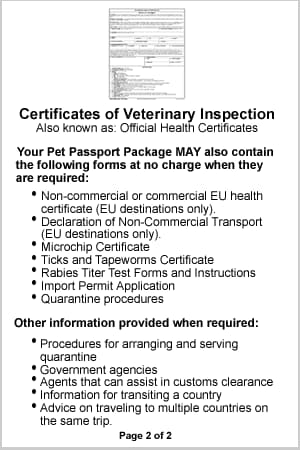 how much is pet passport