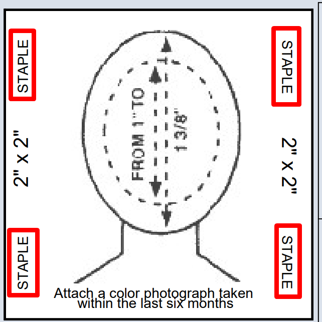 how to attach photos to passport application